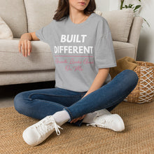 Load image into Gallery viewer, Built Different T-Shirt — “Built Different Growth Looks Good On Me Tee”