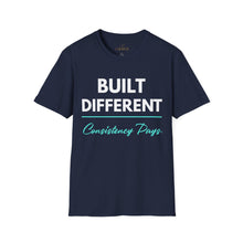 Load image into Gallery viewer, Built Different T-Shirt — "Built Different Consistency Pays Tee