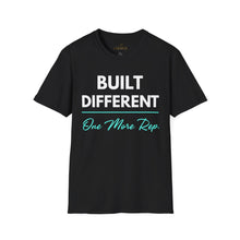 Load image into Gallery viewer, Built Different T-Shirt — "Built Different One More Rep Tee