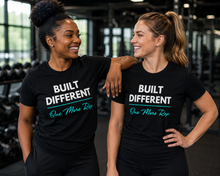 Load image into Gallery viewer, Built Different T-Shirt — "Built Different One More Rep Tee