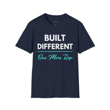 Load image into Gallery viewer, Built Different T-Shirt — "Built Different One More Rep Tee