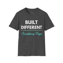 Load image into Gallery viewer, Built Different T-Shirt — "Built Different Consistency Pays Tee