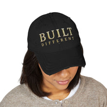 Load image into Gallery viewer, Distressed Built Different Dad Hat (Embroidery)