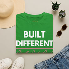 Load image into Gallery viewer, Built Different T-Shirt — “Built Different Growth Looks Good On Me Tee”