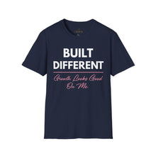 Load image into Gallery viewer, Built Different T-Shirt — “Built Different Growth Looks Good On Me Tee”
