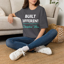 Load image into Gallery viewer, Built Different T-Shirt — "Built Different Discipline Wins Tee
