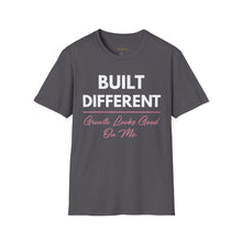 Load image into Gallery viewer, Built Different T-Shirt — “Built Different Growth Looks Good On Me Tee”
