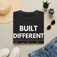 Load image into Gallery viewer, Built Different T-Shirt — “Built Different Growth Looks Good On Me Tee”
