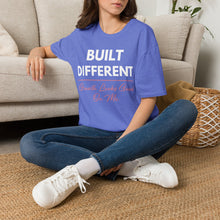Load image into Gallery viewer, Built Different T-Shirt — “Built Different Growth Looks Good On Me Tee”

