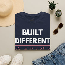 Load image into Gallery viewer, Built Different T-Shirt — “Built Different Growth Looks Good On Me Tee”
