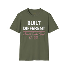 Load image into Gallery viewer, Built Different T-Shirt — “Built Different Growth Looks Good On Me Tee”
