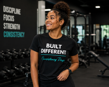 Load image into Gallery viewer, Built Different T-Shirt — "Built Different Consistency Pays Tee
