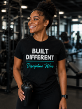 Load image into Gallery viewer, Built Different T-Shirt — "Built Different Discipline Wins Tee
