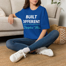 Load image into Gallery viewer, Built Different T-Shirt — "Built Different Discipline Wins Tee

