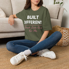 Load image into Gallery viewer, Built Different T-Shirt — “Built Different Growth Looks Good On Me Tee”
