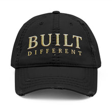 Load image into Gallery viewer, Distressed Built Different Dad Hat (Embroidery)
