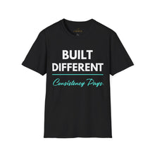 Load image into Gallery viewer, Built Different T-Shirt — "Built Different Consistency Pays Tee
